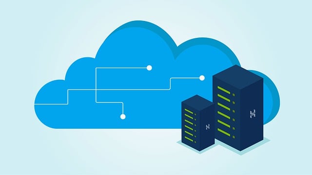 An illustration of a cloud with database servers.